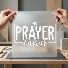 Prayer Warrior Faith-inspired Diy Christian Faith Ready to Press DTF Transfer for Dtf