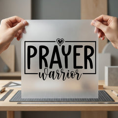 Prayer Warrior Faith-inspired Diy Christian Faith Ready to Press DTF Transfer for Dtf
