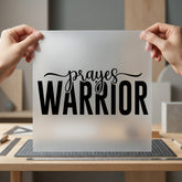 Prayes Warrior Empowering Diy Christian Faith Ready to Press DTF Transfer for Dtf