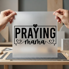 Praying Mama Inspiration Diy Christian Faith Ready to Press DTF Transfer for Dtf