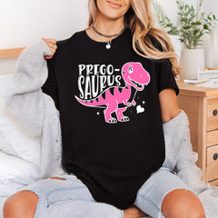 Prego-saurus Pink Dino Diy Mom Funny Ready to Press DTF Transfer for Dtf