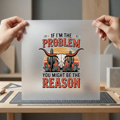 Problem Western Sarcasm Diy Usa Sarcastic Ready to Press DTF Transfer for Dtf