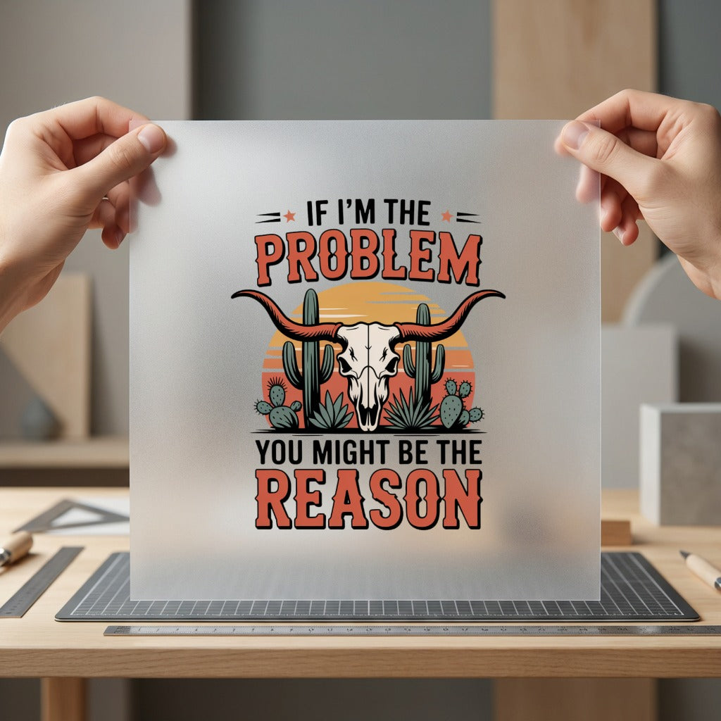 Problem Western Sarcasm Diy Usa Sarcastic Ready to Press DTF Transfer for Dtf