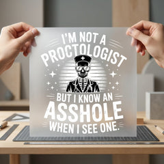 Proctologist Skeleton Nurse Funny Halloween Nurse Ready to Press DTF Transfer for Dtf