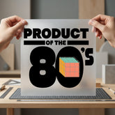 Product 80s Rubik Cube Retro Ready to Press DTF Transfer for Dtf