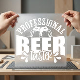 Professional Beer Taster Bar Vintage Retro Ready to Press DTF Transfer for Dtf