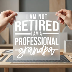 Professional Grandpa Retro Diy Grandpa Funny Ready to Press DTF Transfer for Dtf