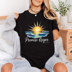 Promise Keeper Sunset Ocean Christian Faith Ready to Press DTF Transfer for Dtf
