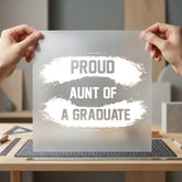 Proud Aunt Graduate Graduation Vintage Retro Ready to Press DTF Transfer for Dtf