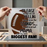 Proud Football Mama Sports Mom Mama Ready to Press DTF Transfer for Dtf