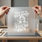 Psycho Path Pin-up Retro Mom Funny Ready to Press DTF Transfer for Dtf