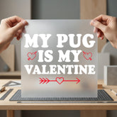 Pug Valentine Retro Love Valentine Mom Ready to Press DTF Transfer for Dtf