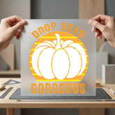 Pumpkin Drop Dead Gorgeous Halloween Vintage Ready to Press DTF Transfer for Dtf