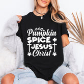 Pumpkin Spice + Jesus Christ | Autumn Faith Tee - Luckets.com