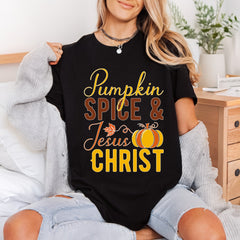 Pumpkin Spice Jesus Christ Christian Faith Ready to Press DTF Transfer for Dtf