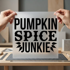 Pumpkin Spice Junkie Fall Thanksgiving Fall Ready to Press DTF Transfer for Dtf