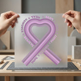 Purple Ribbon Awareness Hope Vintage Retro Ready to Press DTF Transfer for Dtf
