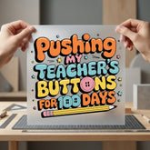 Pushing Teacher Buttons Retro Teacher Funny Ready to Press DTF Transfer for Dtf