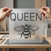 Queen Bee Empowering Diy Aesthetic Ready to Press DTF Transfer for Dtf