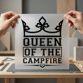 Queen Campfire Outdoor Diy Mom Camping Ready to Press DTF Transfer for Dtf