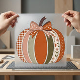 Quilted Pumpkin Patch Autumn Halloween Thanksgiving Ready to Press DTF Transfer for Dtf