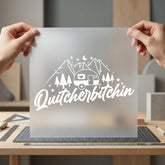 Quitcherbitchin Camping Adventure Retro Retro Camping Ready to Press DTF Transfer for Dtf