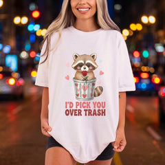 Raccoon Trash Can Funny Valentine Funny Ready to Press DTF Transfer for Dtf