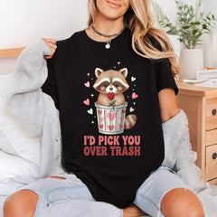 Raccoon Trash Can Funny Valentine Funny Ready to Press DTF Transfer for Dtf