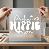 Radiate Hippie Vibes Retro Retro Boho Ready to Press DTF Transfer for Dtf