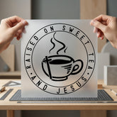 Raised Sweet Tea Jesus Christian Faith Ready to Press DTF Transfer for Dtf