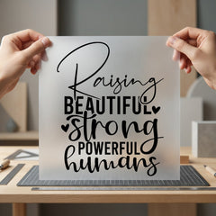 Raising Beautiful Strong Powerful Mom Ready to Press DTF Transfer for Dtf