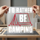Rather Camping Retro Diy Vintage Retro Ready to Press DTF Transfer for Dtf
