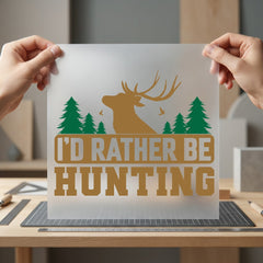 Rather Hunting Rustic Diy Vintage Retro Ready to Press DTF Transfer for Dtf