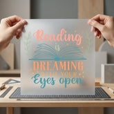 Reading Dreaming Literary Diy Teacher Ready to Press DTF Transfer for Dtf