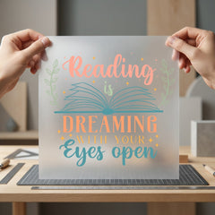 Reading Dreaming Literary Diy Teacher Ready to Press DTF Transfer for Dtf