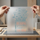 Reading Grows Garden Mind Teacher Floral Ready to Press DTF Transfer for Dtf