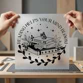 Reading Helps Mind Bloom Kids & School Collection Reading Kids Collection Ready to Press DTF Transfer for Dtf