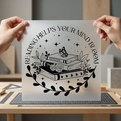 Reading Helps Mind Bloom Kids & School Collection Reading Kids Collection Ready to Press DTF Transfer for Dtf