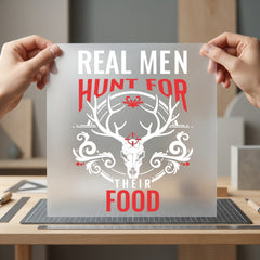Real Men Hunt Their Dad Aesthetic Ready to Press DTF Transfer for Dtf