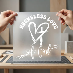 Reckless Love God Faith-based Christian Faith Ready to Press DTF Transfer for Dtf