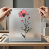Red Poppy Flower Botanical Aesthetic Ready to Press DTF Transfer for Dtf