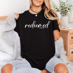 Redeemed Ephesians Script Diy Christian Faith Ready to Press DTF Transfer for Dtf