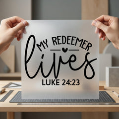 Redeemer Lives Luke Christian Christian Faith Ready to Press DTF Transfer for Dtf