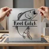 Reel Catch Fish Fishing Dad Aesthetic Ready to Press DTF Transfer for Dtf