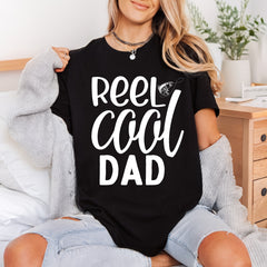 Reel Dad Angler Fishing Dad Fishing Ready to Press DTF Transfer for Dtf