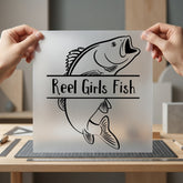 Reel Girls Fish Fishing Aesthetic Fishing Ready to Press DTF Transfer for Dtf
