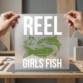 Reel Girls Fish Fishing Usa Country Ready to Press DTF Transfer for Dtf