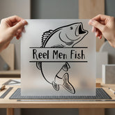 Reel Men Fish Fishing Dad Aesthetic Ready to Press DTF Transfer for Dtf