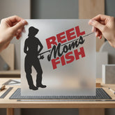 Reel Moms Fish Fishing Mom Funny Ready to Press DTF Transfer for Dtf