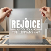Rejoice Lord Christian Scripture Christian Faith Ready to Press DTF Transfer for Dtf